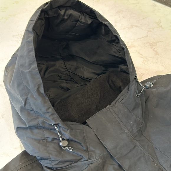 Lands' End Plus Squall Waterproof Insulated Parka Black Jacket Coat XXL Tall - Picture 8 of 17